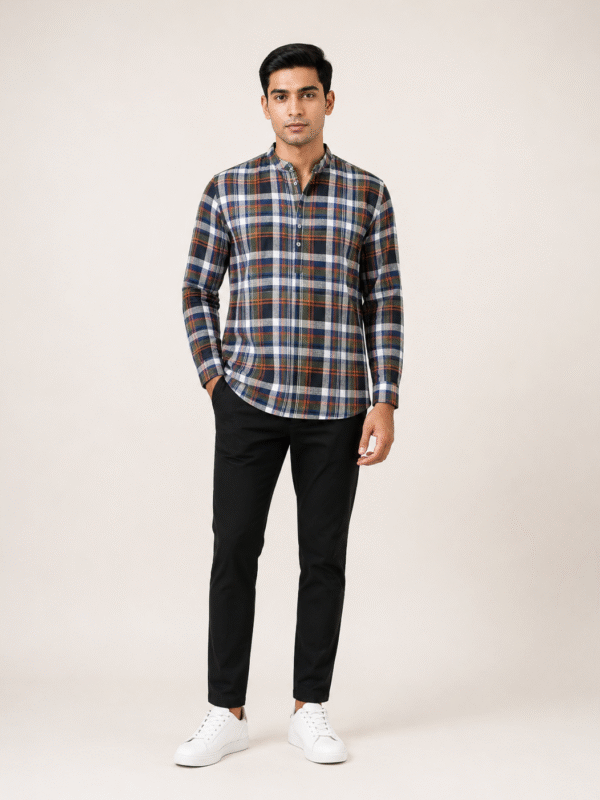 Alternative view of Heritage Check Band Collar Shirt
