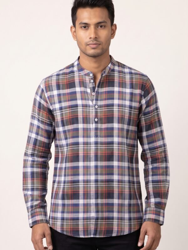 Alternative view of Heritage Check Band Collar Shirt